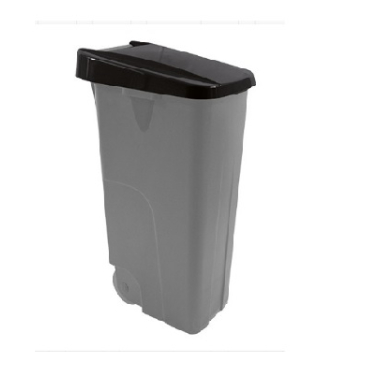 Afvalcontainer 110ltr zwart