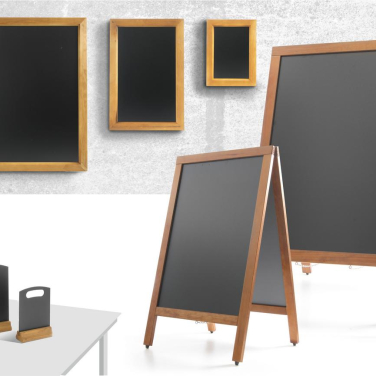Krijtbord 600x800mm zwart met houten lijst