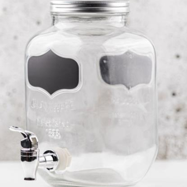 Mason Jar Dispenser 3.8ltr met krijtsticker
